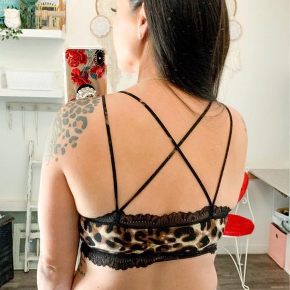 Leopard Lace Bralette - Picture 2 of 3